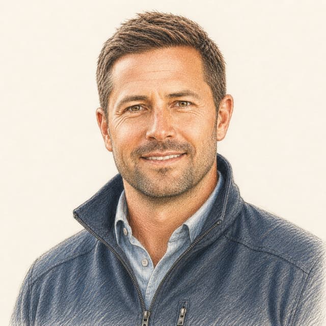 Derek Hayes — drawn portrait